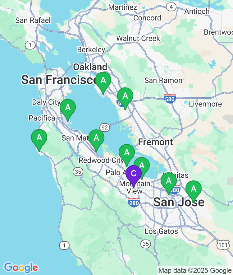 Mountain View Available Airport Options
